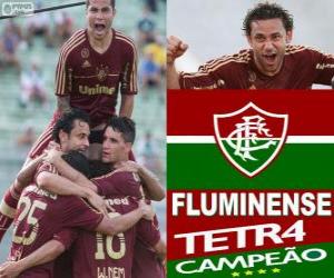 Puzle Fluminense fotbalový klub šampion v roce 2012 brazilský šampionát