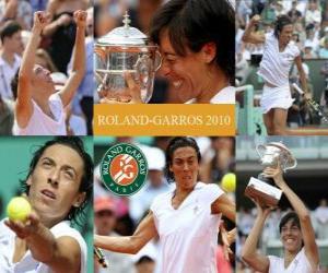 Puzle Francesca Schiavoneová Roland Garros Champion 2010