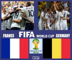 Puzle Francie - Německo, čtvrtfinále, Brazílie 2014