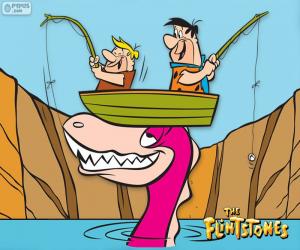 Puzle Fred Flintstone a Barney Drti