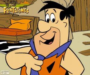 Puzle Fred Flintstone, hlavní postava dobrodružství Flintstones