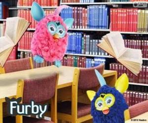 Puzle Furbys v knihovně