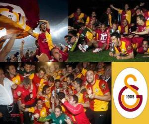 Puzle Galatasaray, mistr Super Lig 2011-2012, Turecko fotbalové ligy