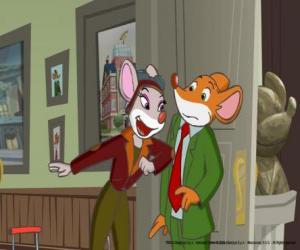 Puzle Geronimo Stilton, se svou sestrou Thea, velký dobrodruh