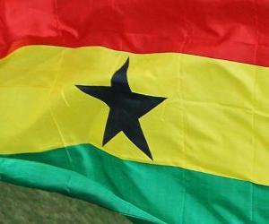 Puzle Ghanská vlajka