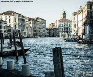 Puzle Grand Canal v Benátkách, Itálie