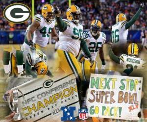 Puzle Green Bay Packers NFC šampion 2010-11