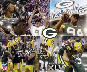 Puzle Green Bay Packers slaví Super Bowl 2011 vítězství