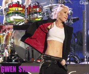 Puzle Gwen Stefani, americká zpěvačka