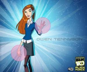 Puzle Gwen Tennyson, jeden z protagonistů Ben 10 a Ben 10 Alien sil