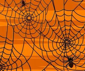 Puzle Halloween pavouci