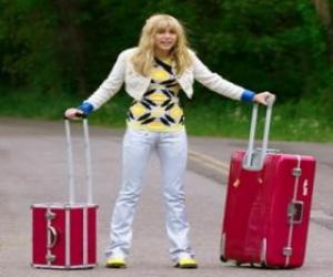 Puzle Hannah Montana s jejich kufry