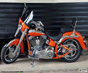 Puzle Harley Davidson oranžové