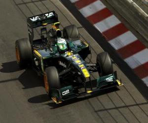 Puzle Heikki Kovalainen - Lotus - Monte-Carlo 2010