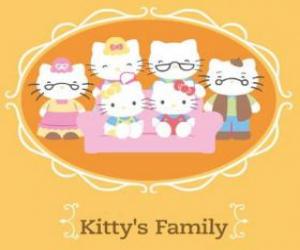 Puzle Hello Kitty rodina