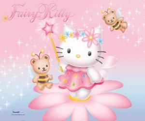 Puzle Hello Kitty, zahradní víla