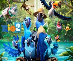 Puzle Hlavní postavy filmu Rio 2