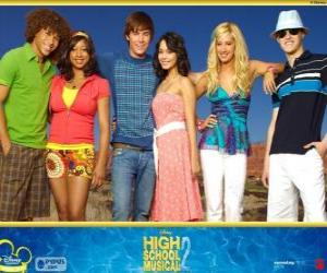 Puzle Hlavní postavy z High School Musical 2