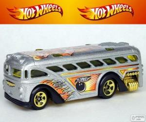 Puzle Hot Wheels autobusem