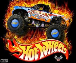 Puzle Hot Wheels Monster Truck v akci