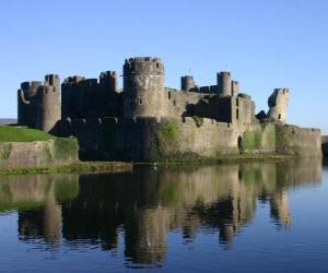 Puzle Hrad Caerphilly, Wales