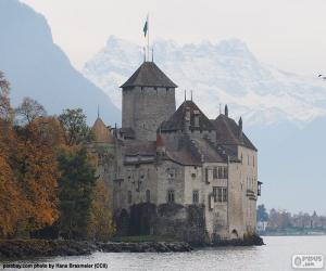 Puzle Hrad Chillon, Švýcarsko