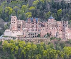 Puzle Hradu Heidelberg, Německo