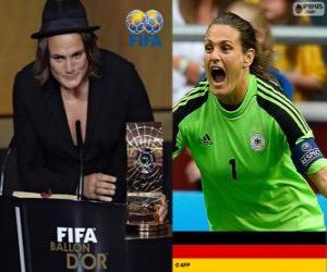 Puzle Hráč světa ve fotbale žen roku 2013 vítěze Nadine Angerer