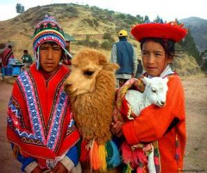 Puzle Inca tradiční šaty
