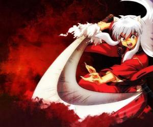 Puzle InuYasha s mečem používané v jeho bitvách proti monstra a nepřátele