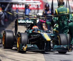 Puzle Jarno Trulli - Lotus - Barcelona 2011