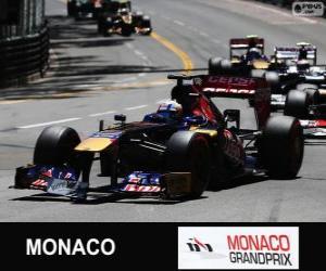 Puzle Jean-Eric Vergne - Toro Rosso - Monte-Carlo 2013