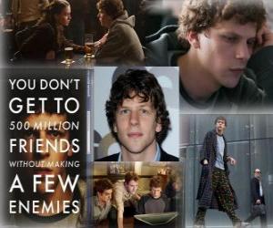 Puzle Jesse Eisenberg nominován na Oscara v roce 2011 jako nejlepší herec pro sociální sítě