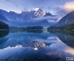 Puzle Jezero v Alpách