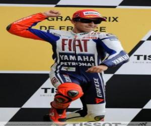 Puzle Jorge Lorenzo na stupních vítězů