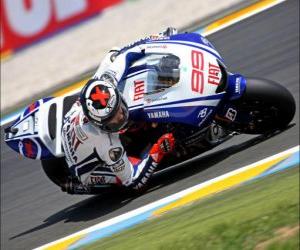 Puzle Jorge Lorenzo pilotní jeho Moto GP