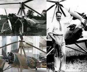 Puzle Juan de la Cierva y Codorniu (1895 - 1936) vynalezl autogyro, předchůdce dnešního vrtulníkovou jednotku.