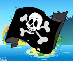 Puzle Junior pirátská vlajka