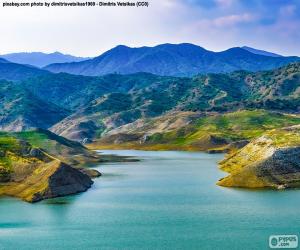 Puzle Kalavasos dam, Kypr