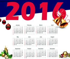 Puzle Kalendář 2016
