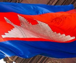 Puzle Kambodžská vlajka