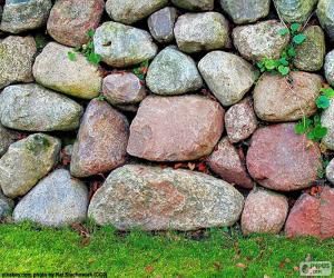 Puzle Kamenné zahradní zeď