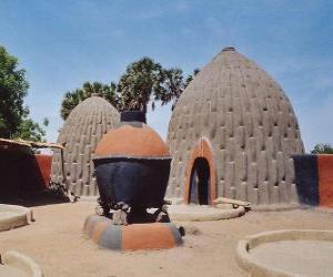 Puzle Kamerun houfnice domy