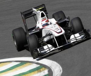 Puzle Kamui Kobayashi - Sauber - Interlagos 2010