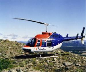 Puzle Kanadský vrtulníku Bell 206