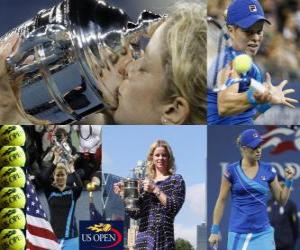 Puzle Kim Clijstersová 2010 šampion US Open