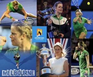 Puzle Kim Clijstersová 2011 Austrálie Open šampion