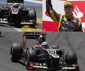 Puzle Kimi Räikkönen - Lotus - Evropské Grand Prix (2012) (řazená druhý).