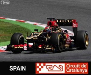 Puzle Kimi Räikkönen - Lotus - Grand Prix Španělska 2013, svírající klasifikované