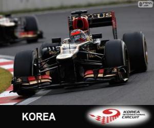 Puzle Kimi Räikkönen - Lotus - Grand Prix Koreje 2013, svírající klasifikované